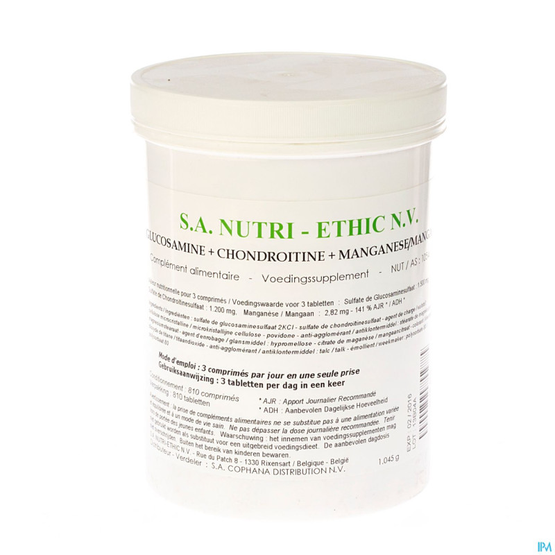 Glucosamine+chondroitine+manganese comp 810