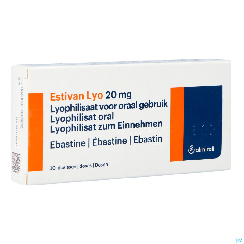 Estivan lyo 20 mg dos lyo 30 x 20 mg