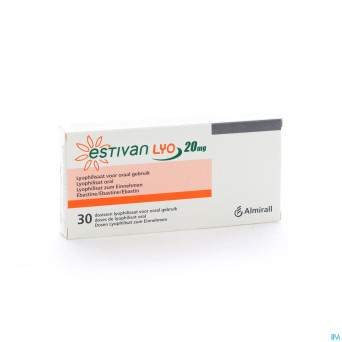 Estivan lyo 20 mg dos lyo 30 x 20 mg