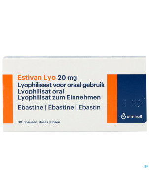 Estivan lyo 20 mg dos lyo 30 x 20 mg