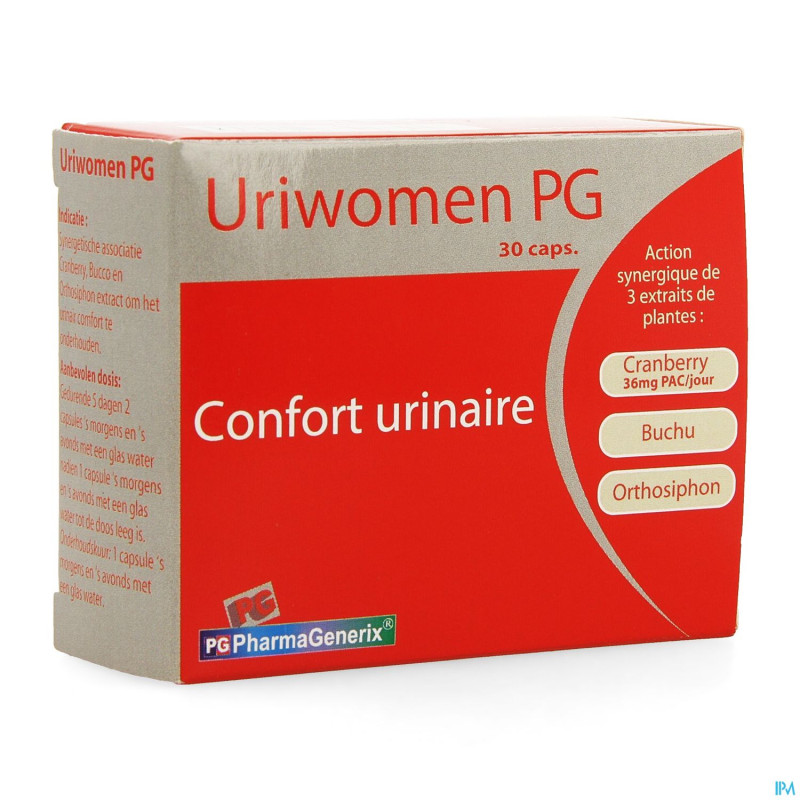 Uriwomen pg pharmagenerix caps 30
