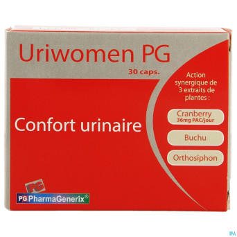 Uriwomen pg pharmagenerix caps 30