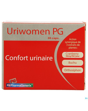 Uriwomen pg pharmagenerix caps 30
