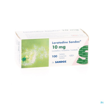 Loratadine sandoz comp 100 x 10 mg