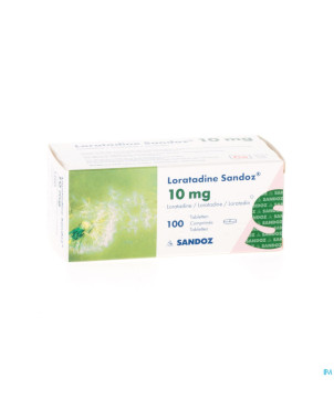 Loratadine sandoz comp 100 x 10 mg