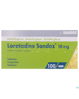 Loratadine sandoz comp 100 x 10 mg