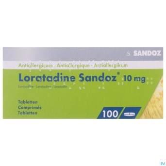 Loratadine sandoz comp 100 x 10 mg
