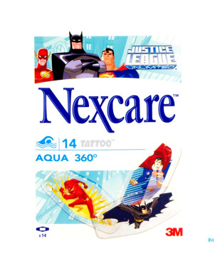 Nexcare 3m aqua 360 tattoo justice league 14