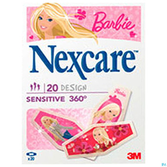 Nexcare 3m sensitive 360 design barbie 20