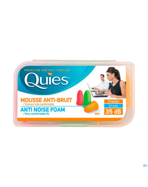Quies protect. auditive mousse confort  6 impexeco