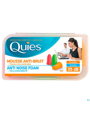 Quies protect. auditive mousse confort  6 impexeco