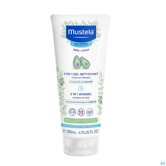 Mustela pn 2en1 gel nettoyant 200ml nf