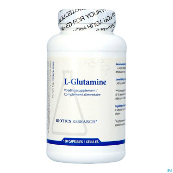 L-glutamine 500mg biotics    caps 180