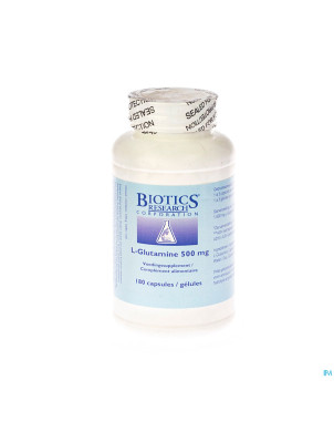 L-glutamine 500mg biotics    caps 180