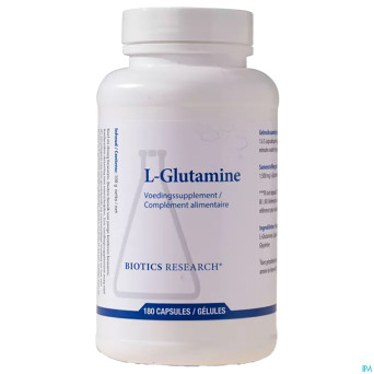 L-glutamine 500mg biotics    caps 180