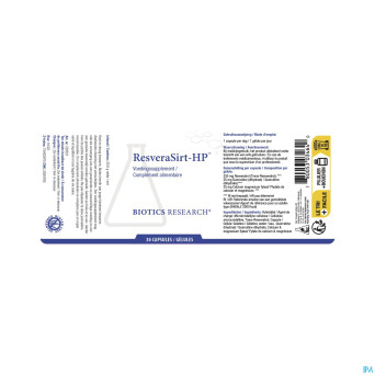 Resverasirt-hp biotics    caps  30