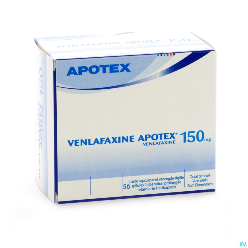 Venlafaxine apotex 150mg caps liber prolonge 56