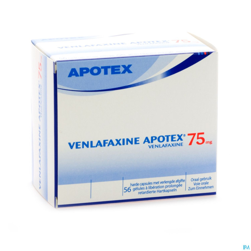 Venlafaxine apotex  75mg caps liber prolonge 56