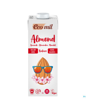 Ecomil lait amande sans sucre 1l