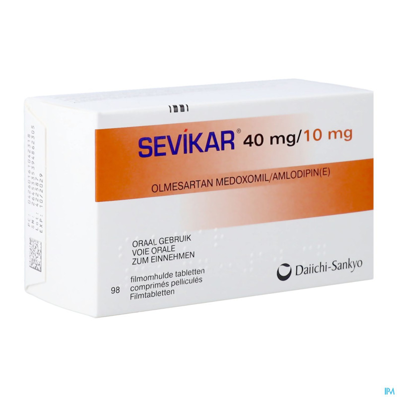 Sevikar 40 mg/10 mg comp pell 98