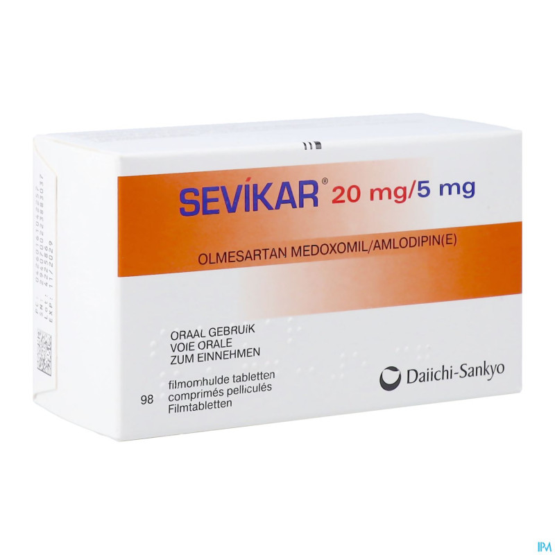 Sevikar 20 mg/5 mg comp pell 98
