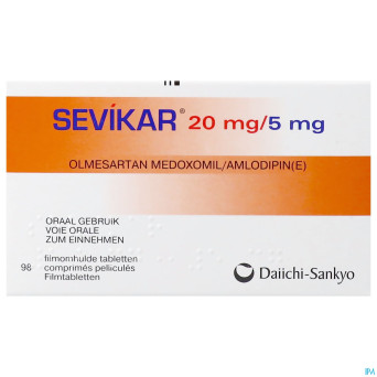 Sevikar 20 mg/5 mg comp pell 98