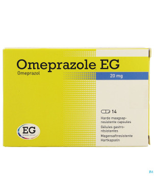Omeprazole eg 20mg caps gastro resist blis 14x20mg