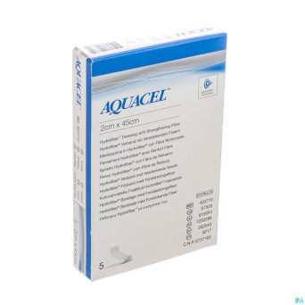 Aquacel pans hydrofiber+renfort fibre 2x45cm 5