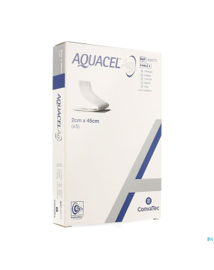 Aquacel ag pans hydrofiber+renfort fibre 2x45cm 5