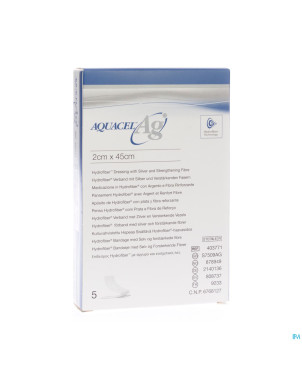 Aquacel ag pans hydrofiber+renfort fibre 2x45cm 5