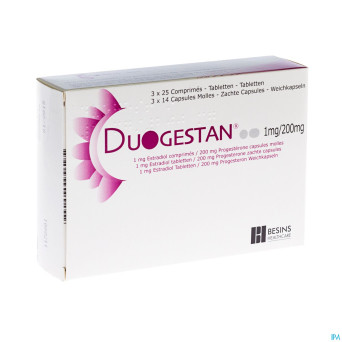 Duogestan 1mg/200mg comp 3x25 + caps 3x14