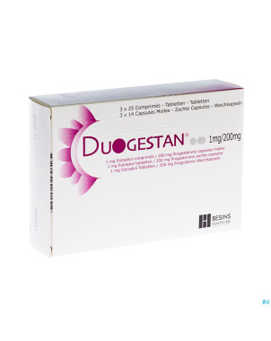 Duogestan 1mg/200mg comp 3x25 + caps 3x14