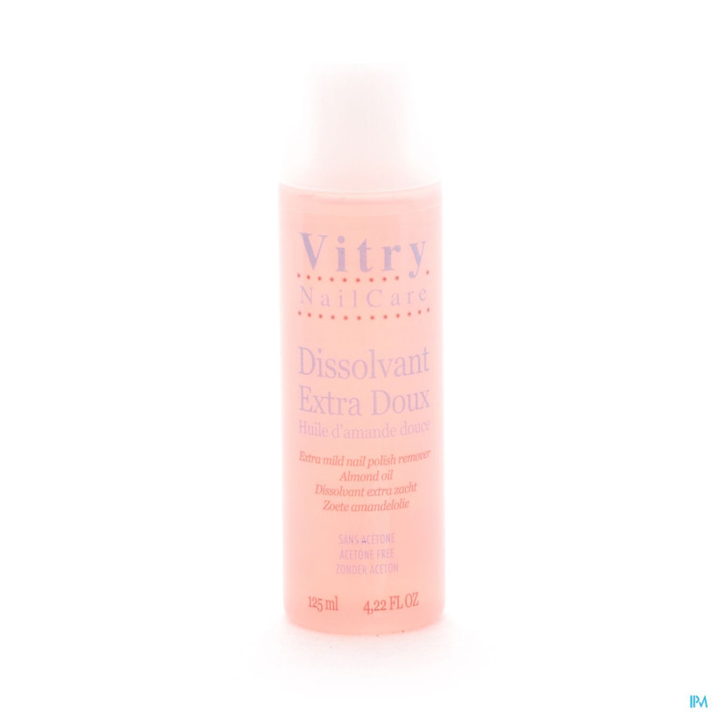 Vitry dissolvant doux sans acetone 125ml