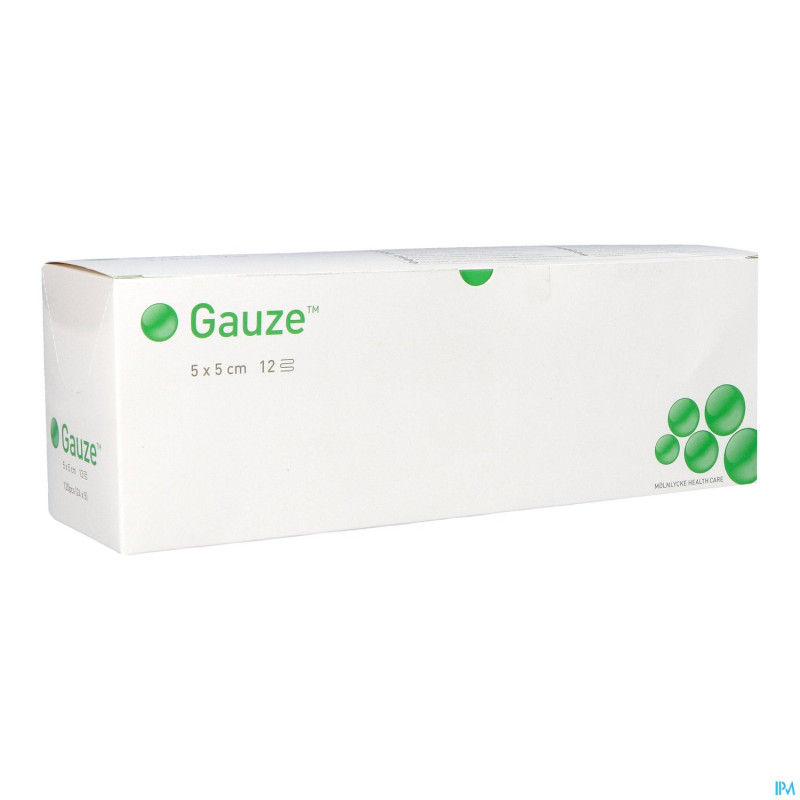 Compresse gaze molnl n/st 12c  5,0x 5,0cm  120