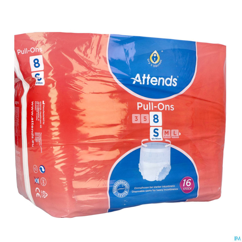 Attends pull on 8 slip small   1x16