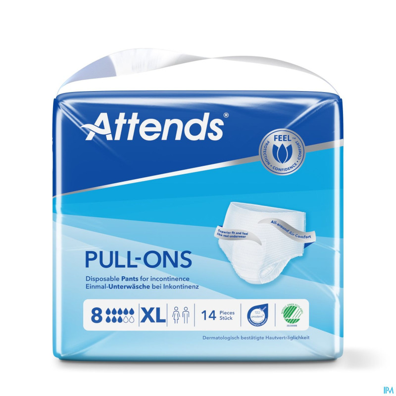 Attends pull on 8 slip xl    1x14