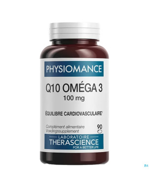 Q10 omega 3    caps 90x100mg physiomance pha130