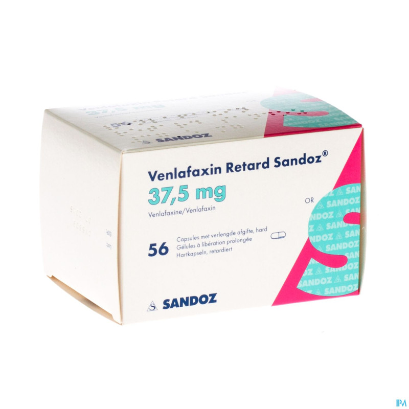 Venlabloxus 37,5mg liberation prolongee caps  56