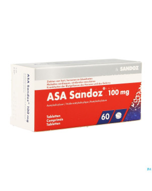 Asa sandoz 100 mg tabl  60 x 100 mg