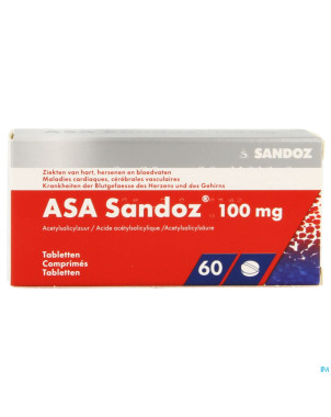 Asa sandoz 100 mg tabl  60 x 100 mg