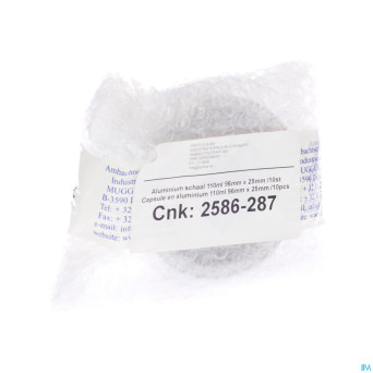 Capsule en aluminium 110ml diam.96mm    pontos