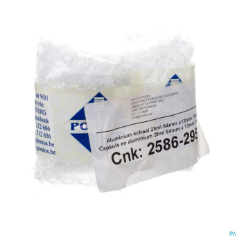 Capsule en aluminium  28ml diam.64mm    pontos