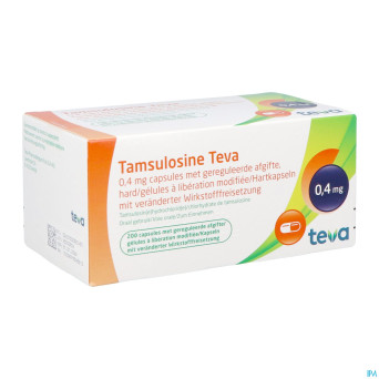 Tamsulosine teva caps 200 x 0,4 mg