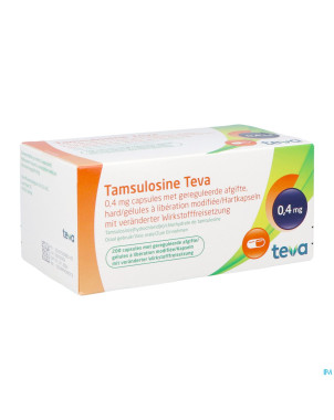 Tamsulosine teva caps 200 x 0,4 mg