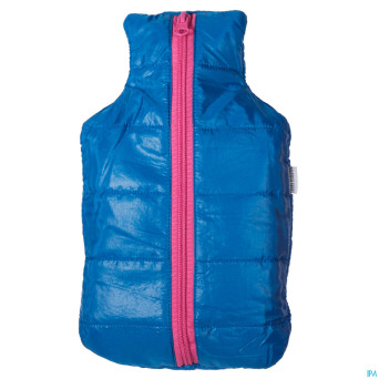 Marque v bouillotte graines doudou bleu