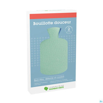 Marque v bouillotte housse verte 2l