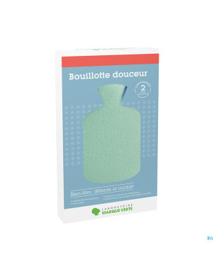 Marque v bouillotte housse verte 2l