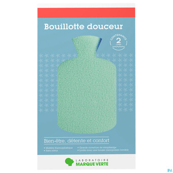 Marque v bouillotte housse verte 2l