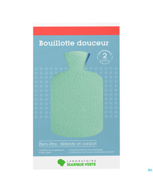 Marque v bouillotte housse verte 2l