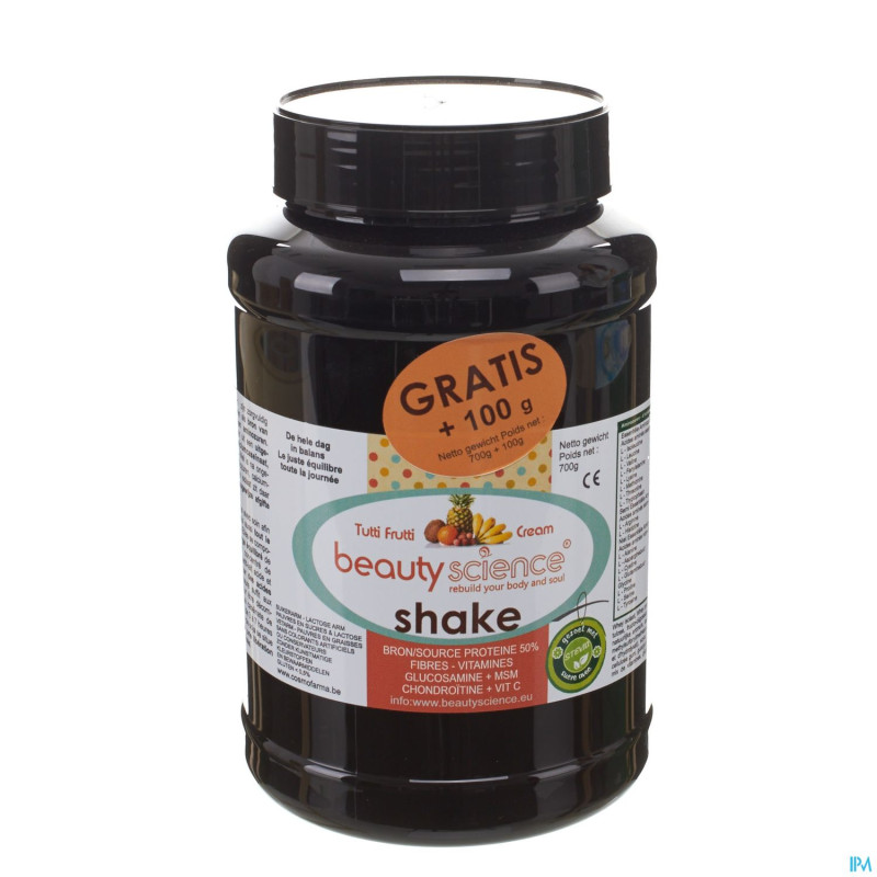 Beauty science milkshake tutti frutti   pdr 700g